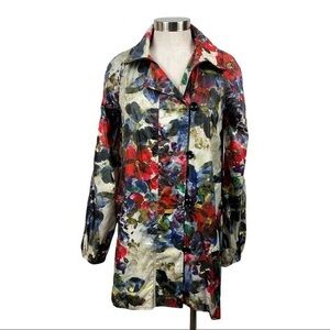 Karen Kane‎ Floral Print Lightweight Jacket Small